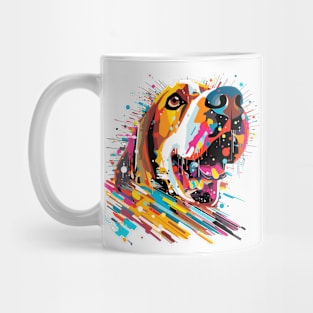 Basset Hound Dog Pet World Animal Lover Furry Friend Abstract Mug